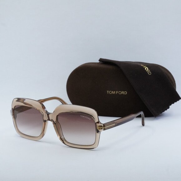 Final Price! Tom Ford Wallis FT0688 45G Shiny Light Brown Sunglasses main image 8